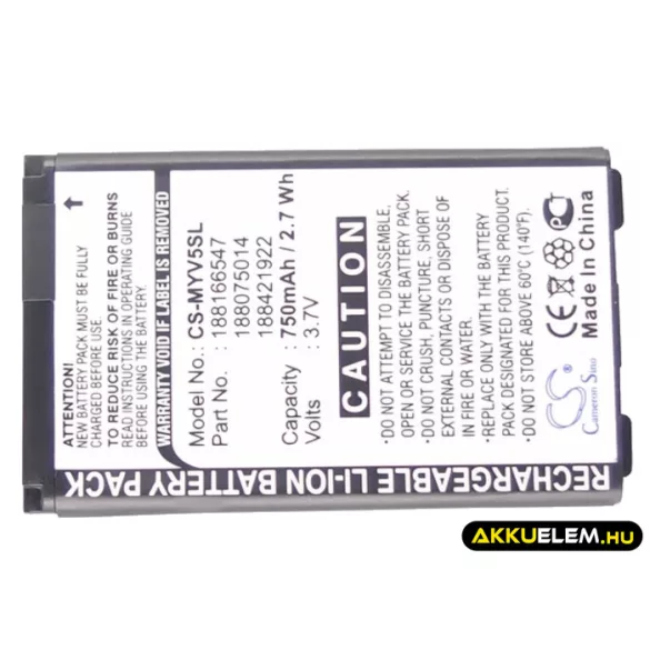 Utángyártott Sagem mobil Li-ion akkumulátor 3.7V 750mAh 188421922, 188620695, SAKN-SN3 188421922, 188620695 - CameronSino