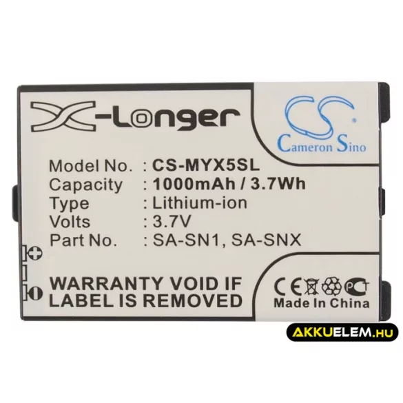 Utángyártott Sagem mobil Li-ion akkumulátor 3.7V 1000mAh 188973731, SA-SNX, 251165224 188973731, SA-SNX - CameronSino