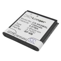   Utángyártott Mobiado mobil Li-ion akkumulátor 3.7V 1100mAh BP-6M-S BP-6M-S - CameronSino
