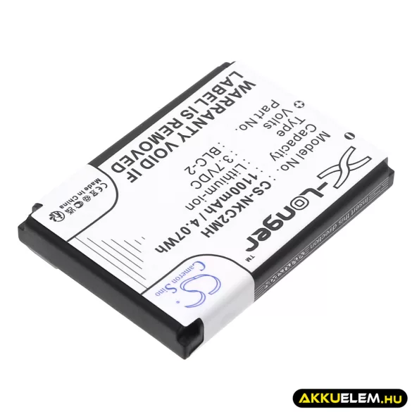 Utángyártott Nokia mobil Li-ion akkumulátor 3.7V 1100mAh BLC-2, BLC-1, BMC-3 BLC-2, BLC-1 - CameronSino