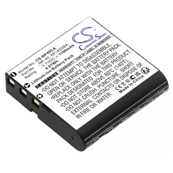 Utángyártott Rollei Kamera Li-ion akkumulátor 3.7V 1100mAh - CameronSino