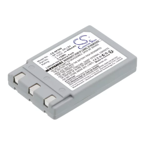 Utángyártott Minolta Kamera Li-ion akkumulátor 3.7V 850mAh NP-500, NP-600 NP-500, NP-600 - CameronSino