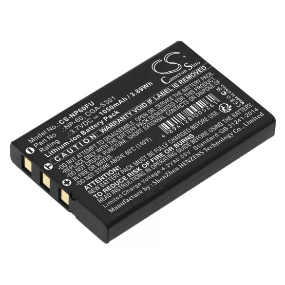 Utángyártott Olympus Kamera Li-ion akkumulátor 3.7V 1050mAh LI-20B LI-20B - CameronSino