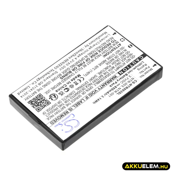 Utángyártott Nintendo Játékkonzol Li-ion akkumulátor 3.7V 850mAh NTR-003, NTR-001, BT-M12 NTR-003, NTR-001 - CameronSino