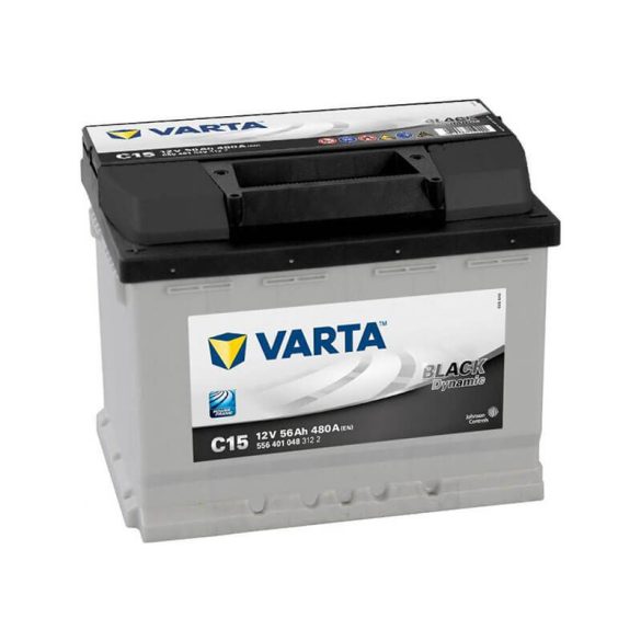 VARTA 12V 56Ah 480A C15 Black autó akkumulátor 556401 BAL+