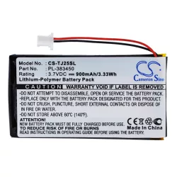   Utángyártott Sony PDA Li-Polymer akkumulátor 3.7V 900mAh PL-383450 PL-383450 - CameronSino