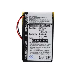   Utángyártott Sony PDA Li-Polymer akkumulátor 3.7V 850mAh UP553, 1-756-381-11 UP553, 1-756-381-11 - CameronSino