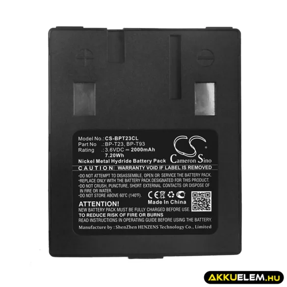 Utángyártott Bell South Vezeték nélküli telefon Ni-MH akkumulátor 3.6V 2000mAh - CameronSino