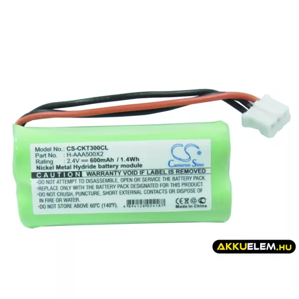 Utángyártott Philips Vezeték nélküli telefon Ni-MH akkumulátor 2.4V 600mAh - CameronSino