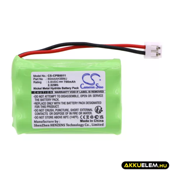 Utángyártott Betacom Vezeték nélküli telefon Ni-MH akkumulátor 3.6V 700mAh - CameronSino