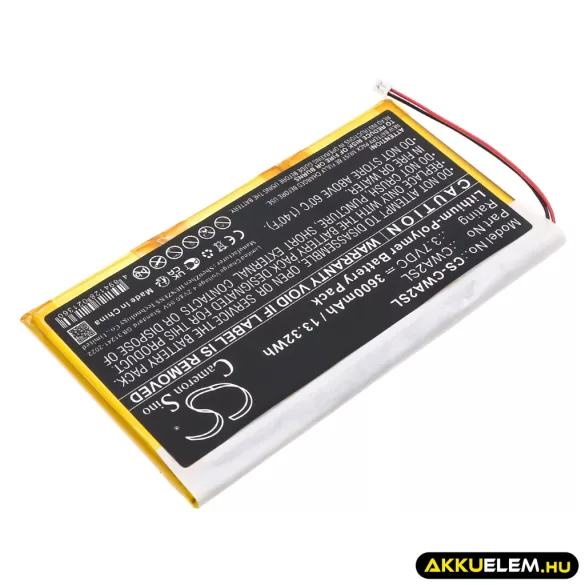 Utángyártott Cowon Médialejátszó Li-Polymer akkumulátor 3.7V 3600mAh - CameronSino