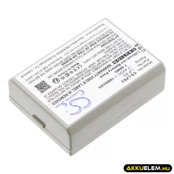Utángyártott Canon Kamera Li-ion akkumulátor 7.4V 1080mAh LP-E5 LP-E5 - CameronSino