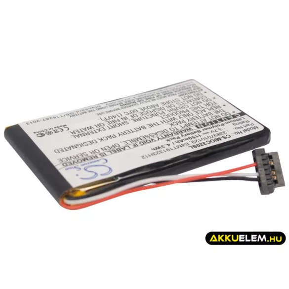 Utángyártott Mitac GPS Li-Polymer akkumulátor 3.7V 1150mAh BP-LX1320/11-B0001 SN, 33897010129, E4MT191323H12 BP-LX1320/11-B0001 SN, 33897010129 - CameronSino