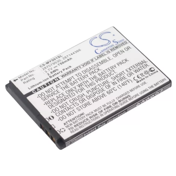 Utángyártott Vodafone mobil Li-ion akkumulátor 3.7V 750mAh - CameronSino