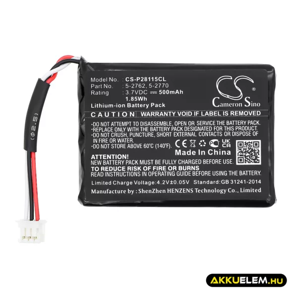 Utángyártott GE Vezeték nélküli telefon Li-ion akkumulátor 3.7V 500mAh 5-2762, 5-2770 5-2762, 5-2770 - CameronSino