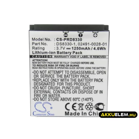 Utángyártott Hitachi Kamera Li-ion akkumulátor 3.7V 1250mAh 02491-0028-01 02491-0028-01 - CameronSino