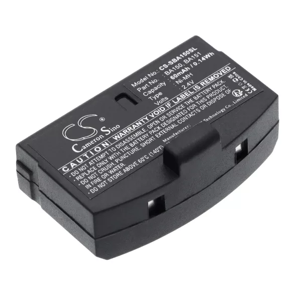 Utángyártott Sennheiser Vezeték nélküli fejhallgató Ni-MH akkumulátor 2.4V 60mAh BA150, BA151, WEST-BA151 BA150, BA151 - CameronSino
