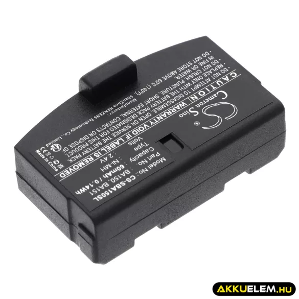 Utángyártott Sennheiser Vezeték nélküli fejhallgató Ni-MH akkumulátor 2.4V 60mAh BA150, BA151, WEST-BA151 BA150, BA151 - CameronSino