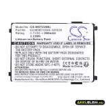 Utángyártott Unitech Vonalkód szkenner Li-ion akkumulátor 3.7V 900mAh 633808510046, 600538, 4006-0319 633808510046, 600538 - CameronSino