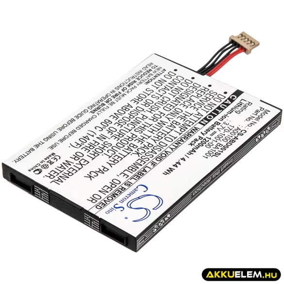 Utángyártott Amazon E-könyv Li-ion akkumulátor 3.7V 1200mAh A00100, BA1001, 170-1001-00 A00100, BA1001 - CameronSino