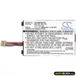 Utángyártott Amazon E-könyv Li-ion akkumulátor 3.7V 1200mAh A00100, BA1001, 170-1001-00 A00100, BA1001 - CameronSino