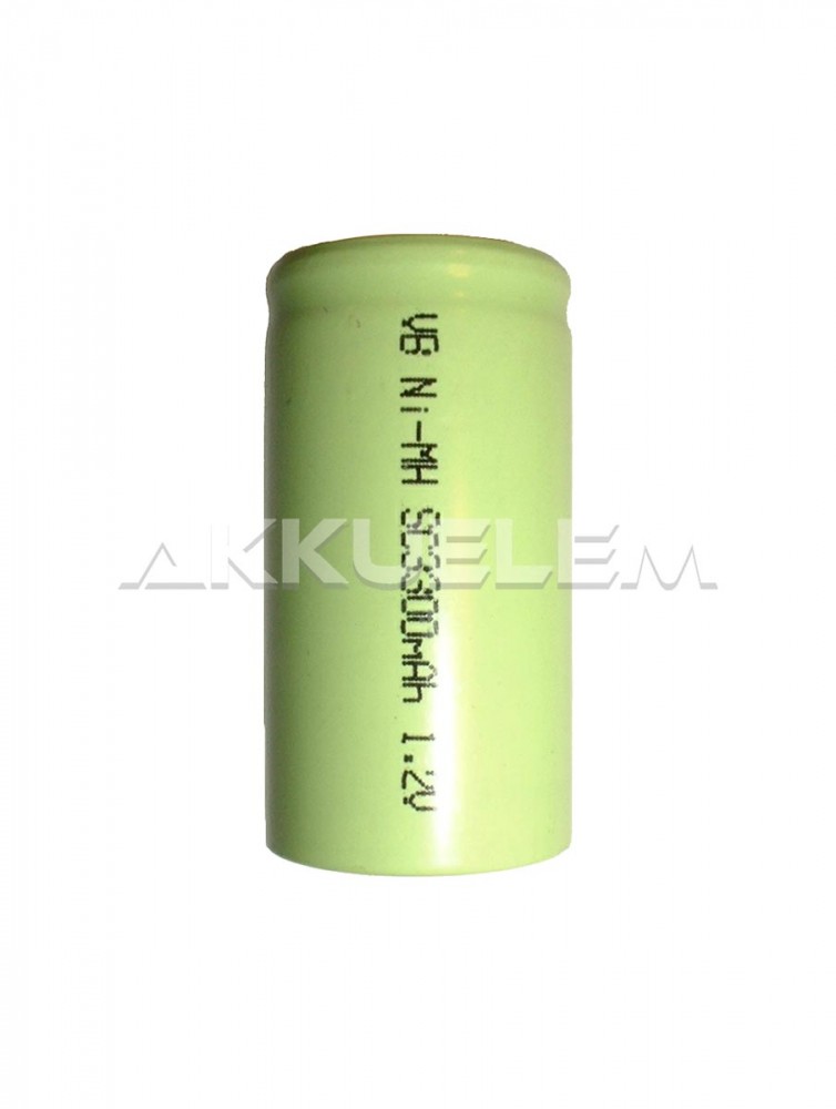 3300mAh Sub-C ipari akkumulátorcella Ni-MH