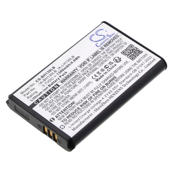 Utángyártott Samsung Kamera Li-ion akkumulátor 3.7V 1300mAh IA-BH130LB, IA-LH130LB, BPBH130LB IA-BH130LB, IA-LH130LB - CameronSino