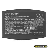 Utángyártott 3M Vezeték nélküli fejhallgató Li-ion akkumulátor 3.7V 950mAh BAT1060, XT-1, CP-SN3M BAT1060, XT-1 - CameronSino