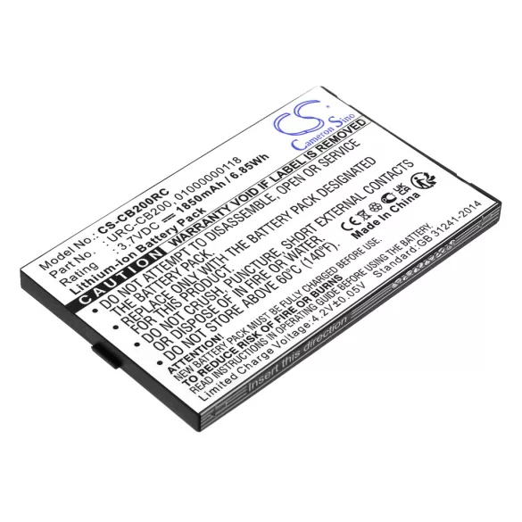Utángyártott Sonos Távirányító Li-ion akkumulátor 3.7V 1850mAh URC-CB200, 1000000118 URC-CB200, 1000000118 - CameronSino