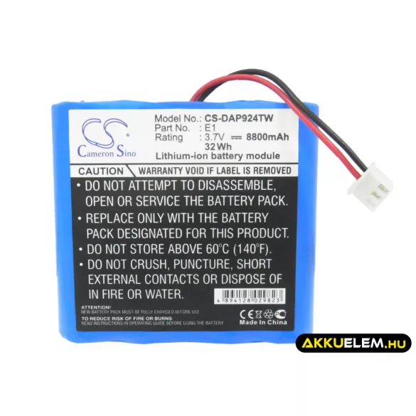 Utángyártott Pure digitális rádió Li-ion akkumulátor 3.7V 8800mAh E1 E1 - CameronSino
