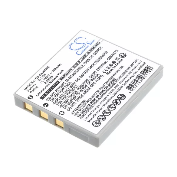 Utángyártott Pentax Kamera Li-ion akkumulátor 3.7V 700mAh D-LI95 D-LI95 - CameronSino