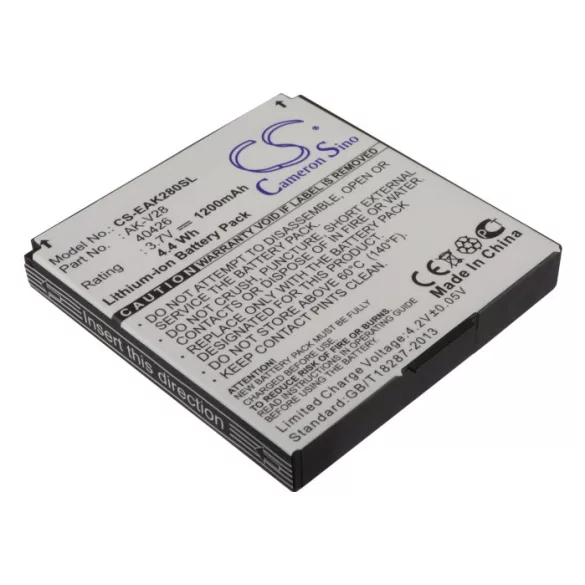 Utángyártott Emporia mobil Li-ion akkumulátor 3.7V 1200mAh AK-V28, 40426, AK-V29 AK-V28, 40426 - CameronSino