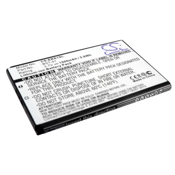 Utángyártott Sony Ericsson mobil Li-ion akkumulátor 3.7V 1500mAh BST-41 BST-41 - CameronSino
