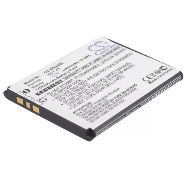 Utángyártott Sony Ericsson mobil Li-ion akkumulátor 3.7V 950mAh BST-43 BST-43 - CameronSino