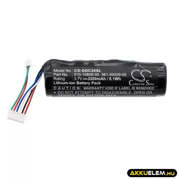 Utángyártott Garmin Kutyanyakörv Li-ion akkumulátor 3.7V 2200mAh 010-10806-00, 010-10806-01, 010-10806-20 010-10806-00, 010-10806-01 - CameronSino