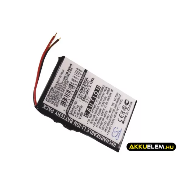 Utángyártott Garmin GPS Li-ion akkumulátor 3.7V 850mAh 361-00025-00 361-00025-00 - CameronSino