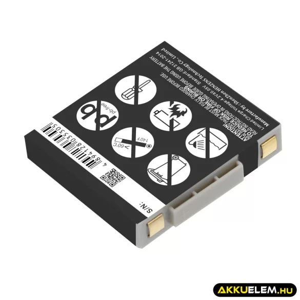 Utángyártott GN Vezeték nélküli fejhallgató Li-Polymer akkumulátor 3.7V 340mAh 14151-01, AHB602823, SG081003 14151-01, AHB602823 - CameronSino