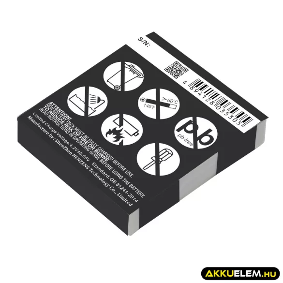 Utángyártott GN Vezeték nélküli fejhallgató Li-Polymer akkumulátor 3.7V 340mAh 14151-01, AHB602823, SG081003 14151-01, AHB602823 - CameronSino