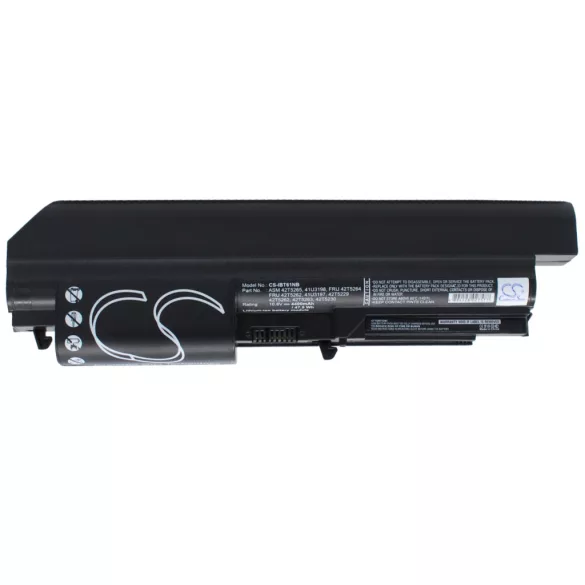 Utángyártott IBM laptop Li-ion akkumulátor 10.8V 4400mAh ASM 42T5265, 41U3198 - CameronSino
