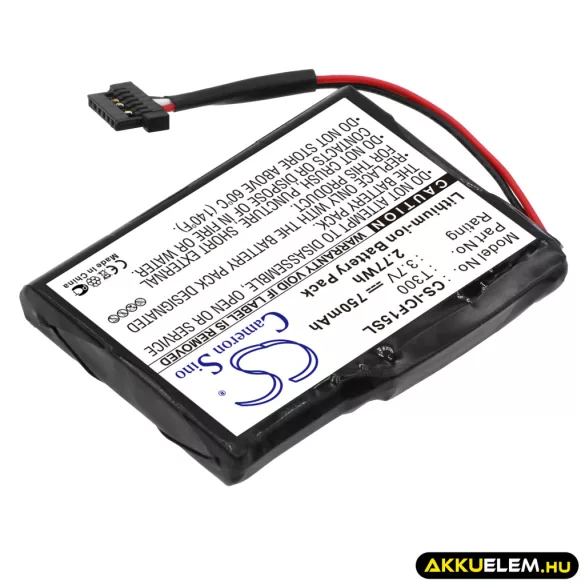Utángyártott Navman GPS Li-ion akkumulátor 3.7V 750mAh T300 - CameronSino