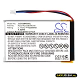 Utángyártott Garmin GPS Li-Polymer akkumulátor 3.7V 1250mAh AD21AD23B0WOW - CameronSino