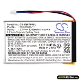Utángyártott Garmin GPS Li-Polymer akkumulátor 3.7V 1250mAh 361-00019-11, 361-00019-40 - CameronSino