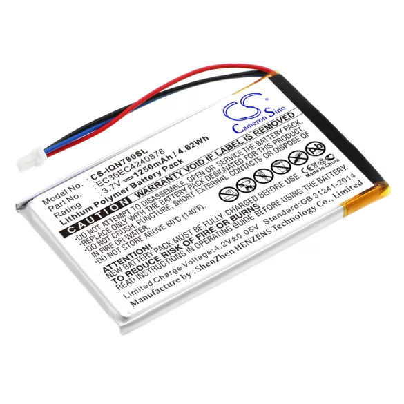 Utángyártott Garmin GPS Li-Polymer akkumulátor 3.7V 1250mAh EC36EC4240878 - CameronSino
