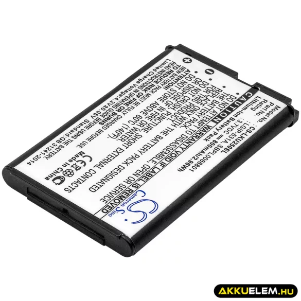 Utángyártott T-Mobile mobil Li-ion akkumulátor 3.7V 800mAh LGIP-531A, SBPL0088801 - CameronSino