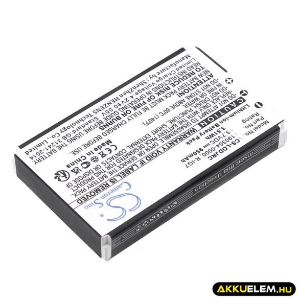 Utángyártott Logitech Távirányító Li-ion akkumulátor 3.7V 950mAh 190301-0000, R-IG7 - CameronSino