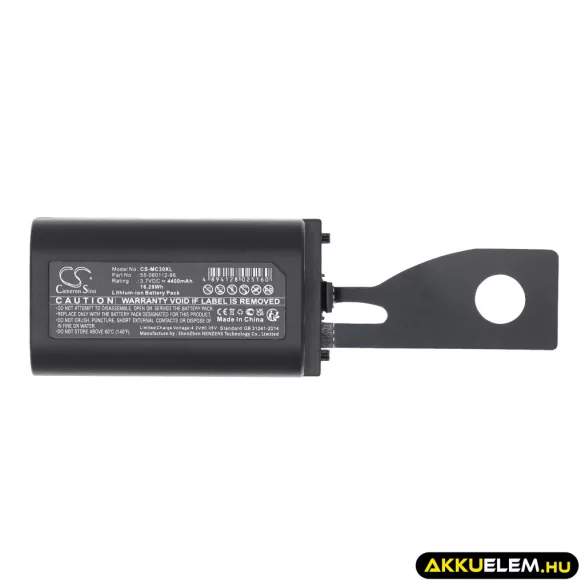 Utángyártott Symbol Vonalkód szkenner Li-ion akkumulátor 3.7V 4400mAh 55-060112-86, BTRY-MC30EABOE - CameronSino