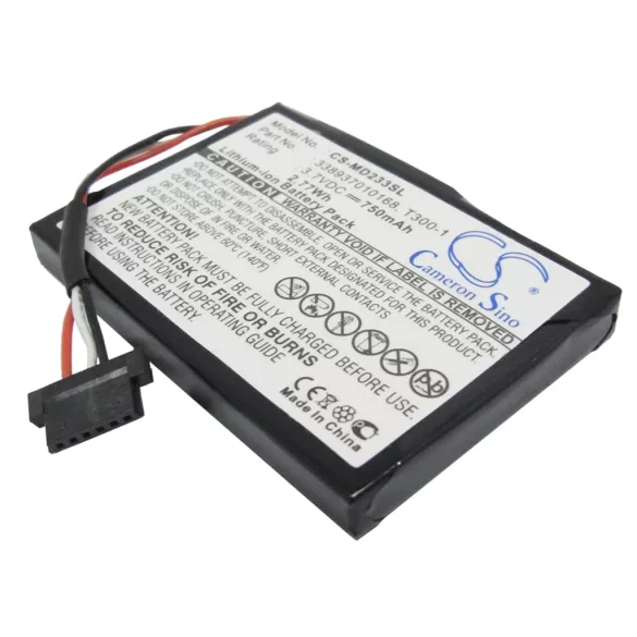 Utángyártott Medion GPS Li-ion akkumulátor 3.7V 750mAh 338937010168, T300-1 - CameronSino