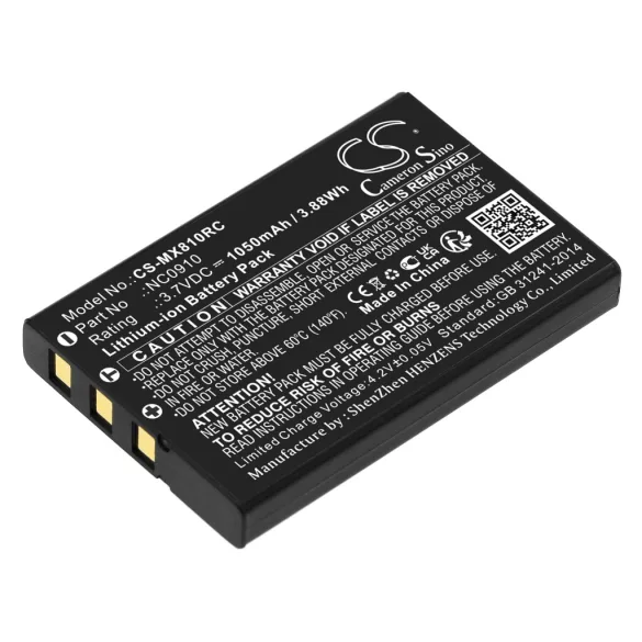 Utángyártott URC Távirányító Li-ion akkumulátor 3.7V 1050mAh NC0910, UT-BATTMX880 - CameronSino