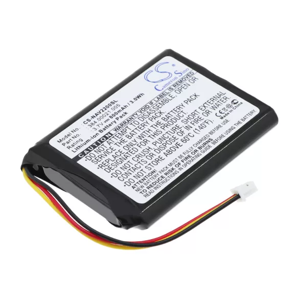 Utángyártott Navigon GPS Li-ion akkumulátor 3.7V 800mAh 384.00021.005 - CameronSino
