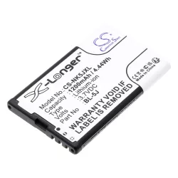   Utángyártott Nokia mobil Li-ion akkumulátor 3.7V 1200mAh BL-5J - CameronSino